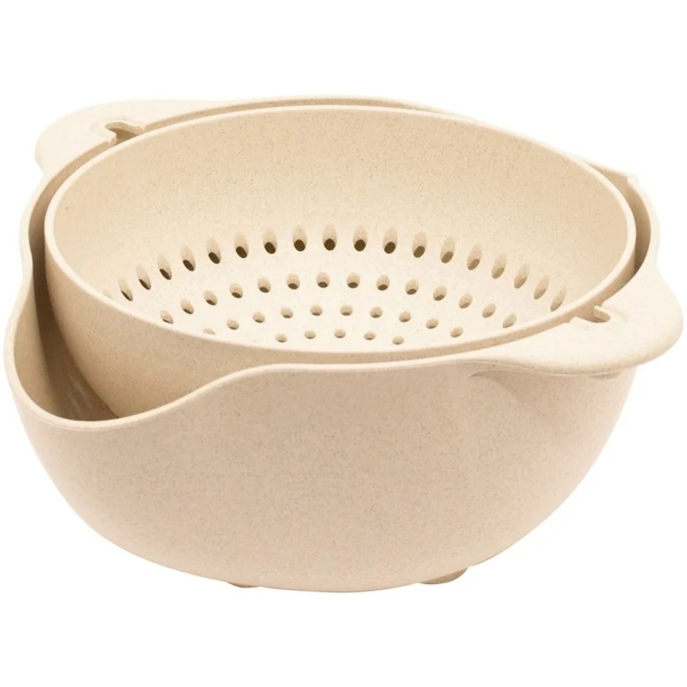 ECO by Gourmet - colander and bowl set in beige - like new condition!